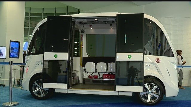 Navya’s driverless mini-bus