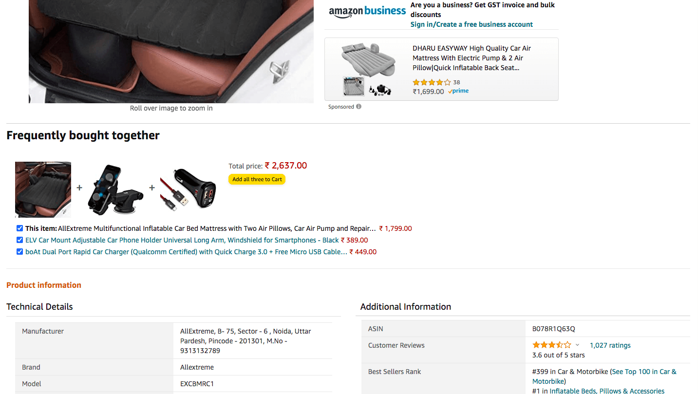 amazon product catalog product bundling