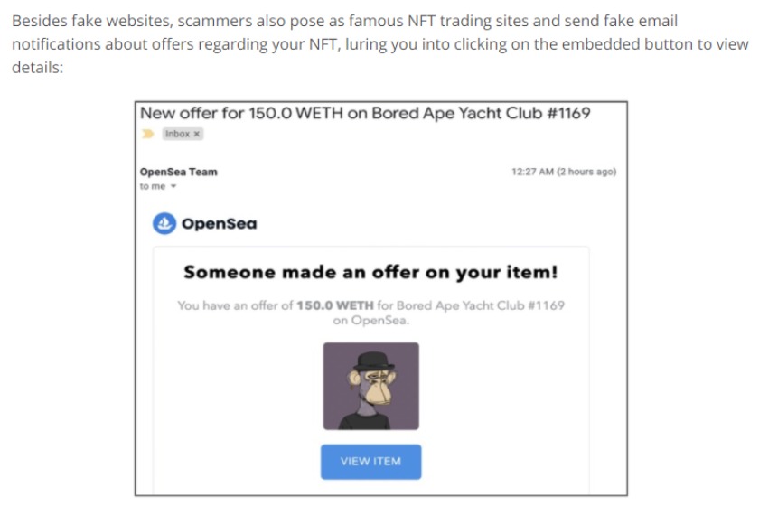 opensea nft scams